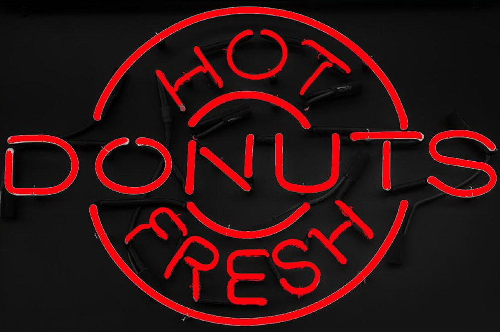 Hot Donuts Fresh Neon Sign